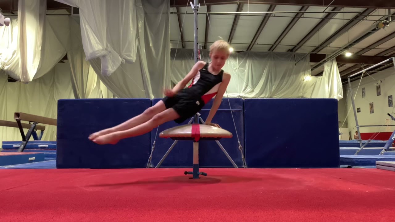 7 nearly perfect circles on mushroom/pommel horse