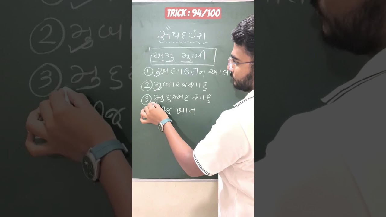 સૈયદ વંશના 4 શાસકો 15 સેકન્ડમાં યાદ! 😲 | GK Trick | #shorts#viral#generalknowledge#gk#gpsc#upsc