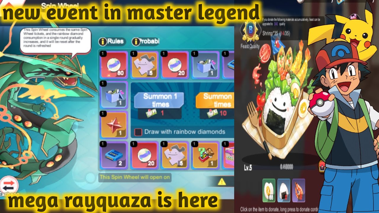 Black mega rayquaza in master legend new big event in 2025