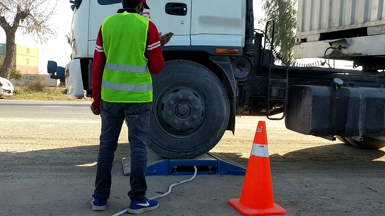 First Axle Load Survey Equipment of Pakistan
