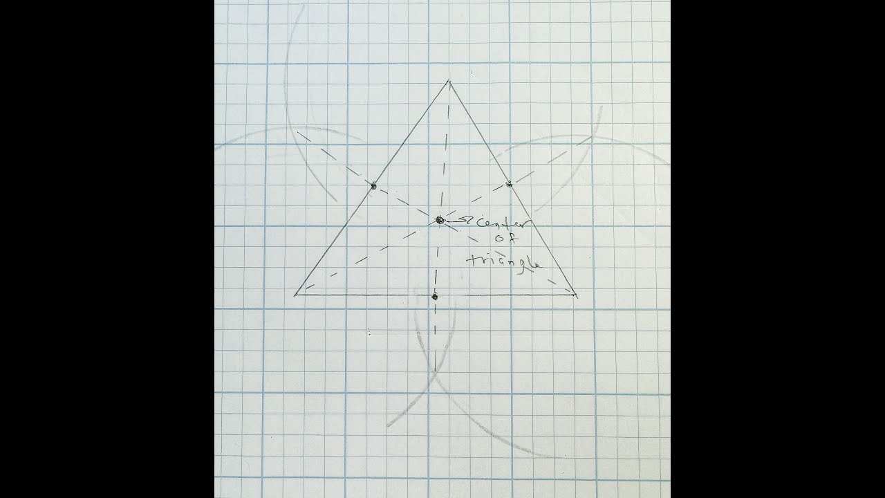 How to find the center of a triangle