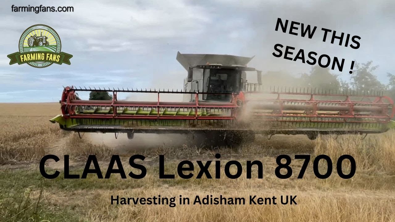 New CLAAS Lexion 8700 Harvesting  in Adisham Kent UK