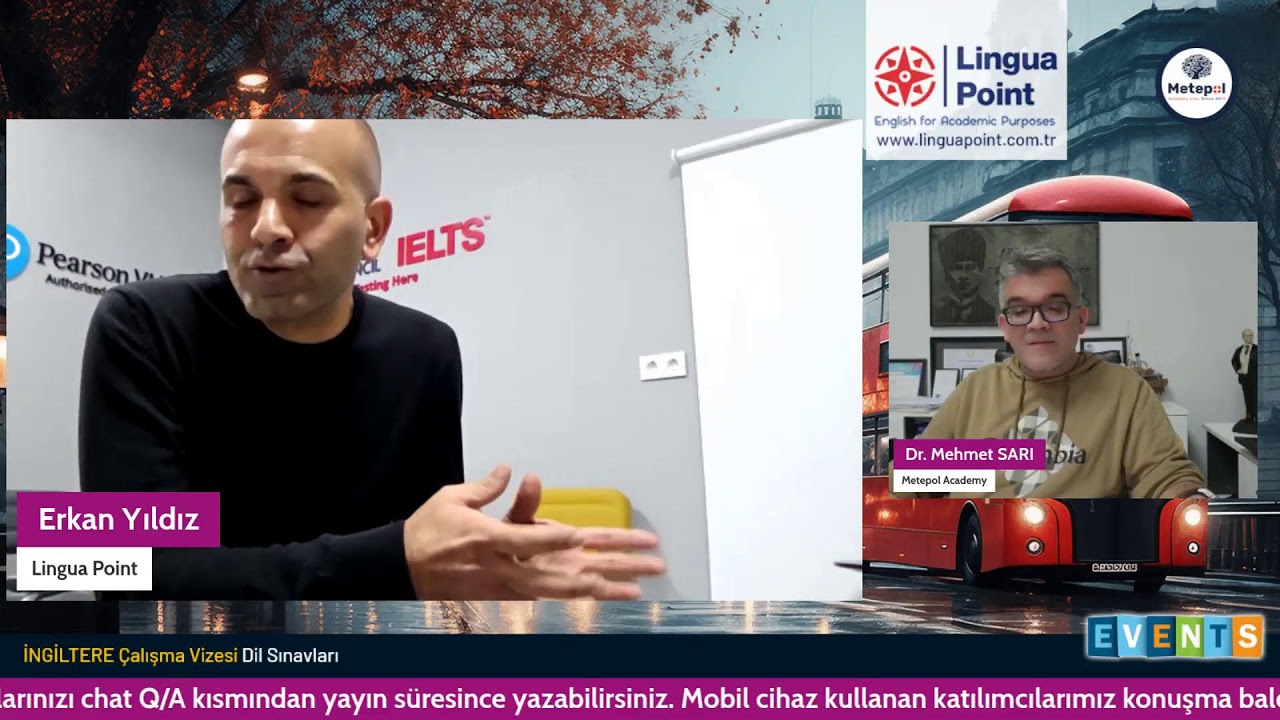 İNGİLTERE Çalışma Vizesi Dil Sınavları - Tekrar Yayını