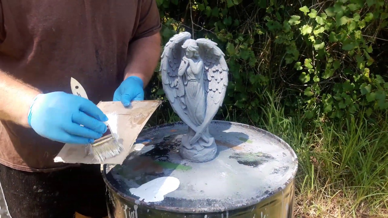 Easiest paint finish ever for statuary