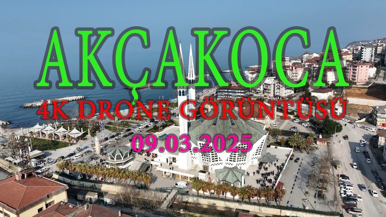 DÜZCE AKÇAKOCA 4K DRONE GÖRÜNTÜSÜ 09.03.2025