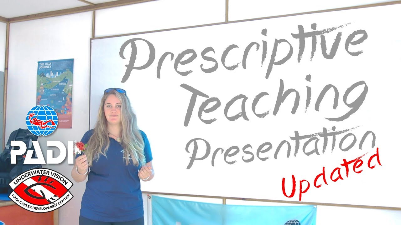 PADI IDC | Prescriptive Teaching Presentation Demo | Underwater Vision Utila