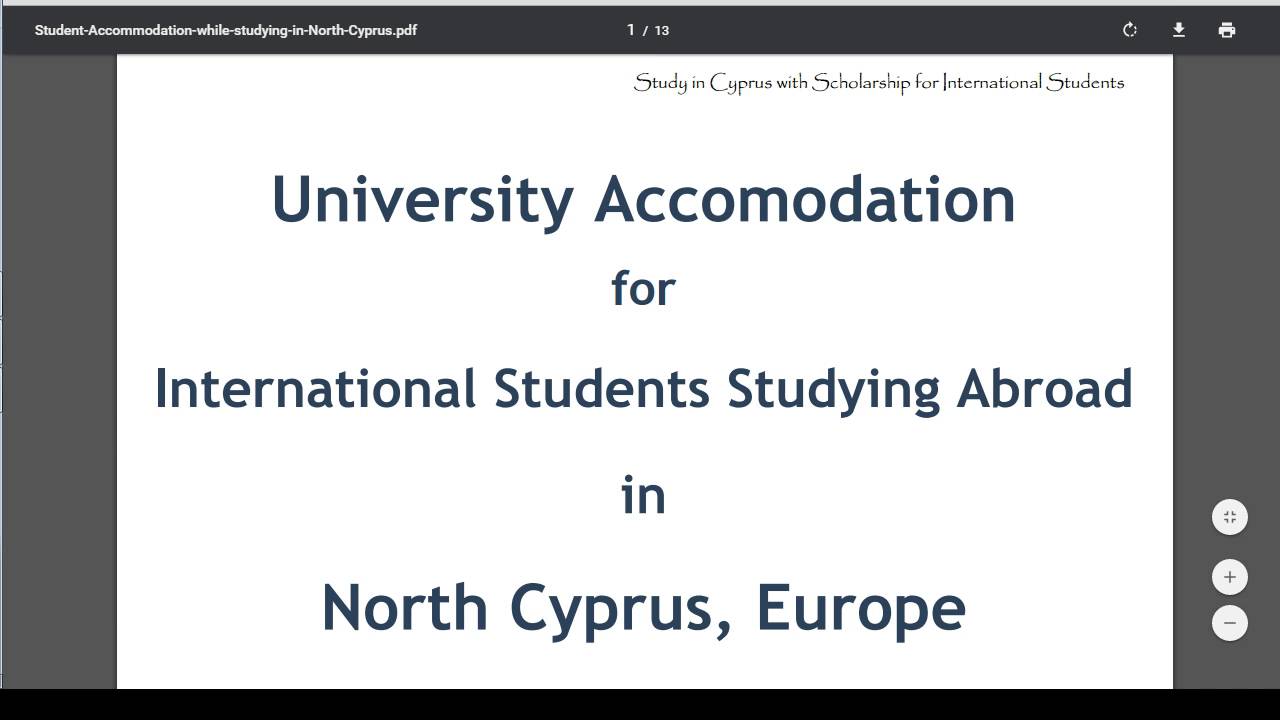 Cyprus International University Accommodation Fees