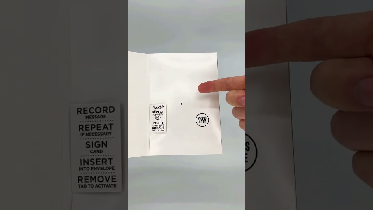 Endless Recordable Birthday Card With Glitter when broken