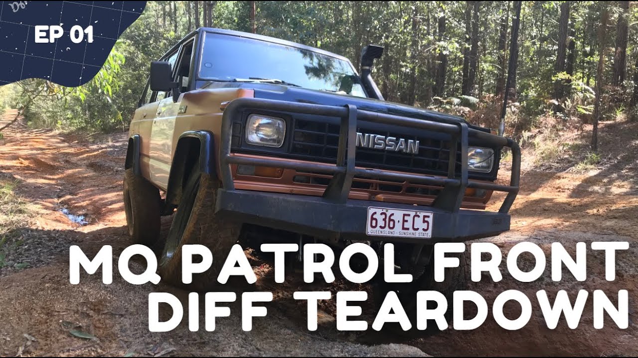 MQ Patrol front diff teardown - Regear and locker install ep. 1