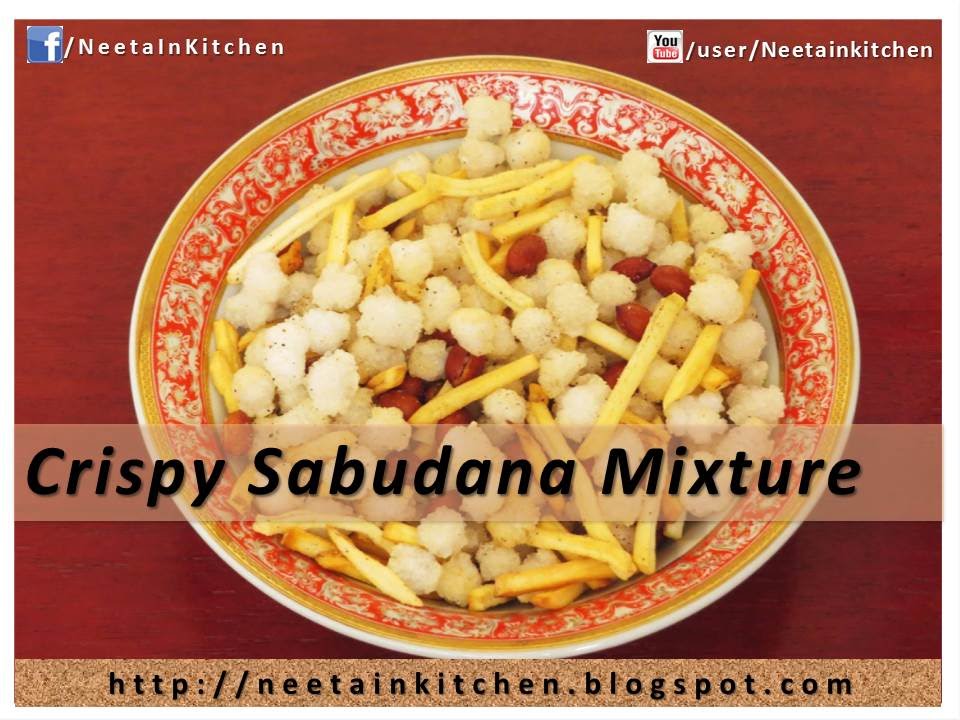 Crispy Sabudana Mixture |  Fast - Varat - Upvas recipe | English Subtitles