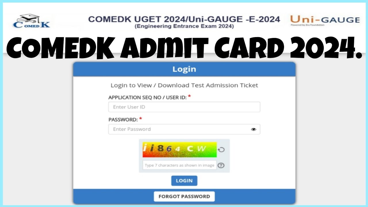 How to download COMEDK ADMIT Card 2024 ? | COMEDK UGET Admit Card Out 🔥