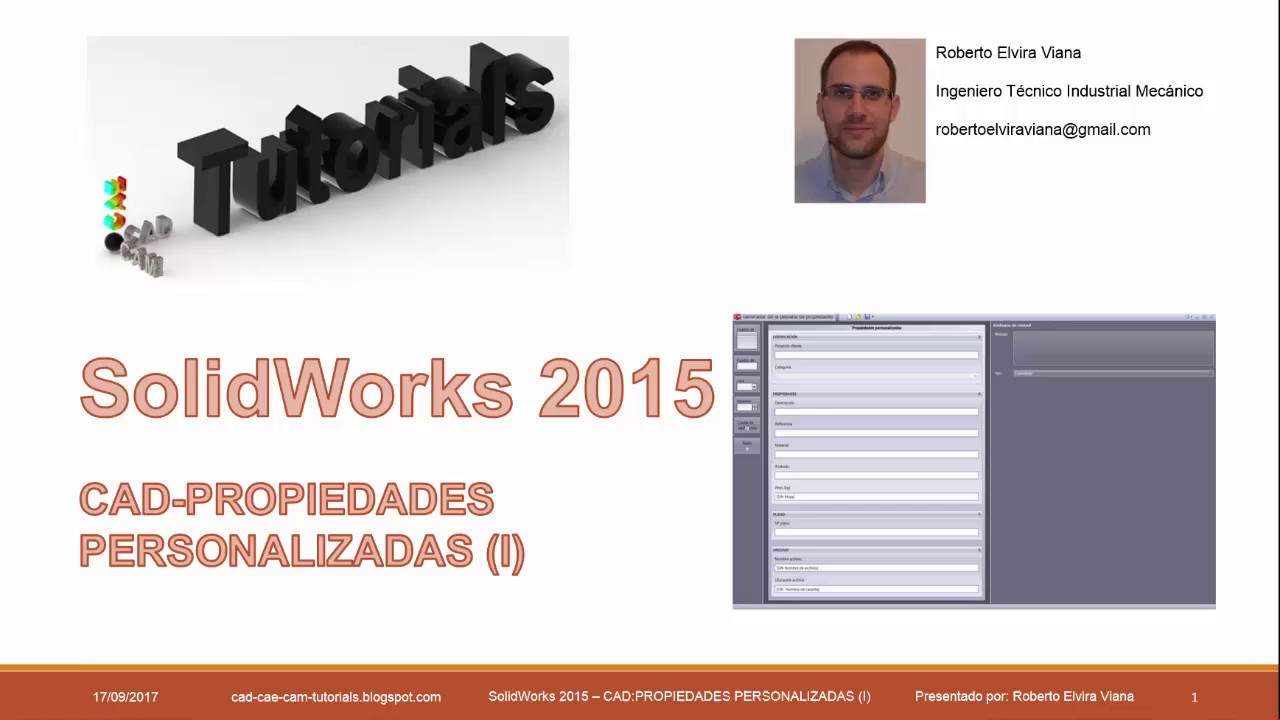 SolidWorks-CAD:Propiedades personalizadas (I)