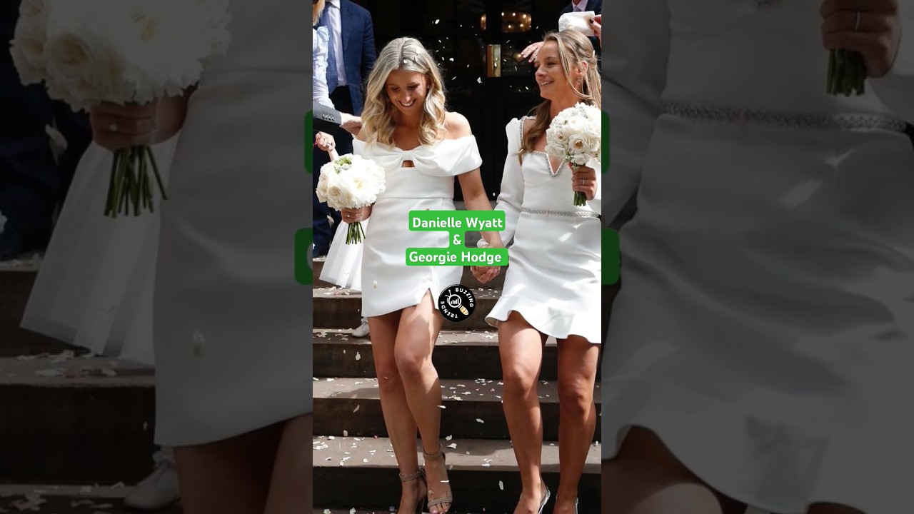 Danielle Wyatt and Georgie Hodge Wedding Pics &bull; #Shorts &bull; Dany Wyatt Cricketer Marriage