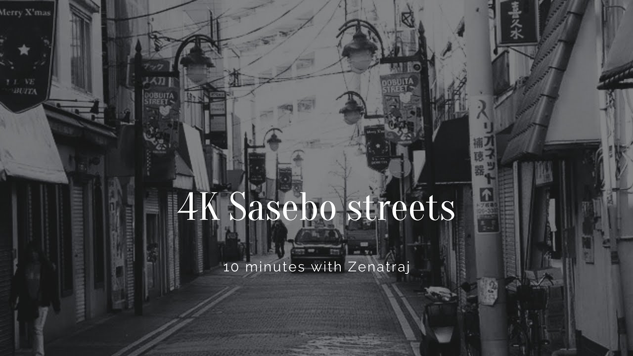 4K Walking tour in Sasebo, Japan