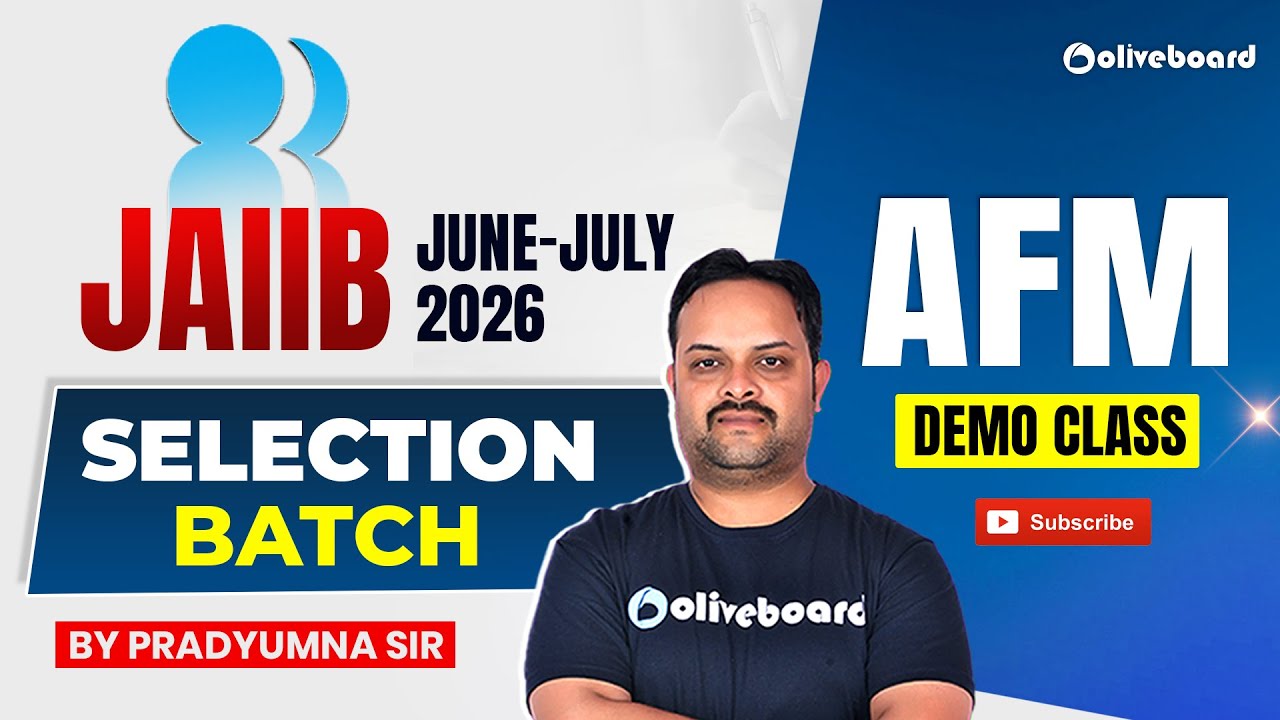 JAIIB AFM Demo Class 2026 | Selection Batch May–June 2026 | AFM By Pradyumna Sir