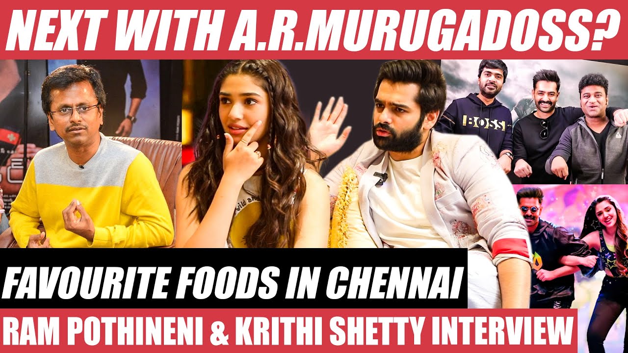 I want to Taste Sathyam Theatre Pop Corn! - Krithi Shetty | Ram Pothineni | DSP | Lingusamy