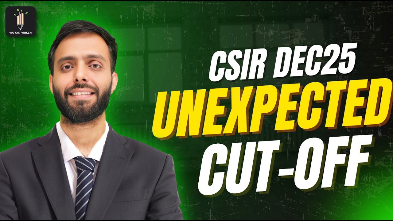 Unexpected CUT OFF 😲 CSIR Dec25