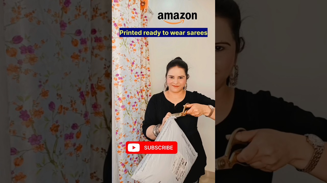 Amazon Printed ready to wear sarees haul| Officewear&Partywear Sarees haul|#readytowearsaree#saree