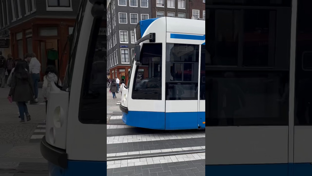GVB&rsquo;s Trams in Amsterdam #train #travel #tram #lightrail #gvb #viral