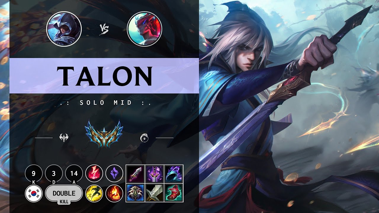 Talon Mid vs Yone - KR Challenger Patch 14.11