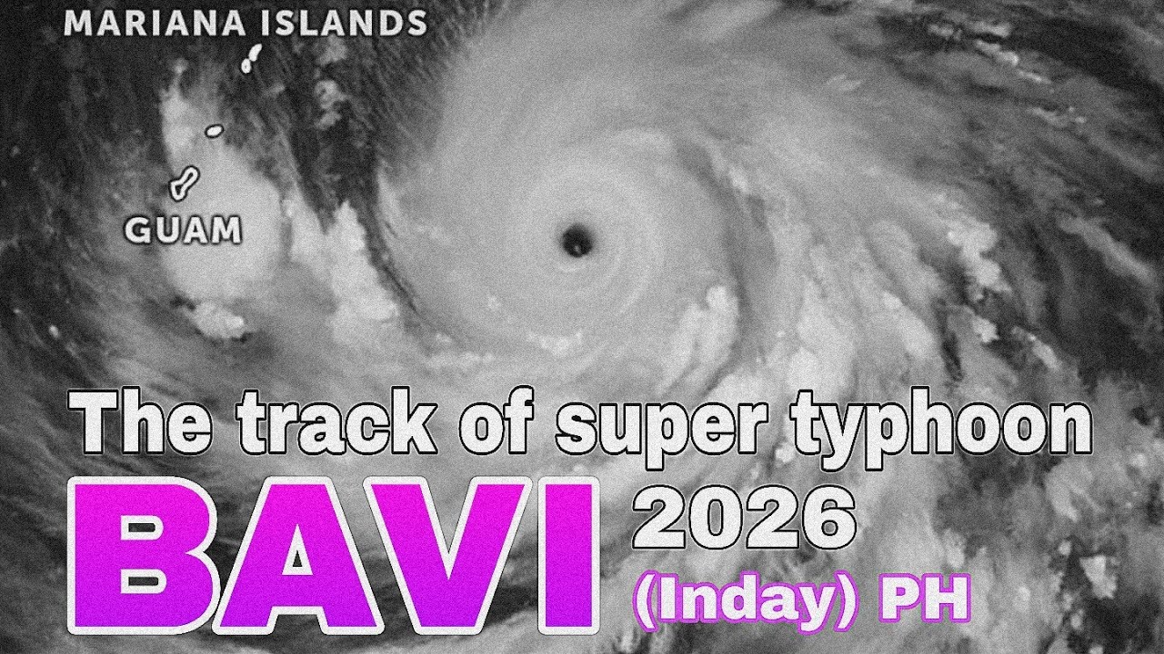 The track of super typhoon Bavi (Inday) 2026