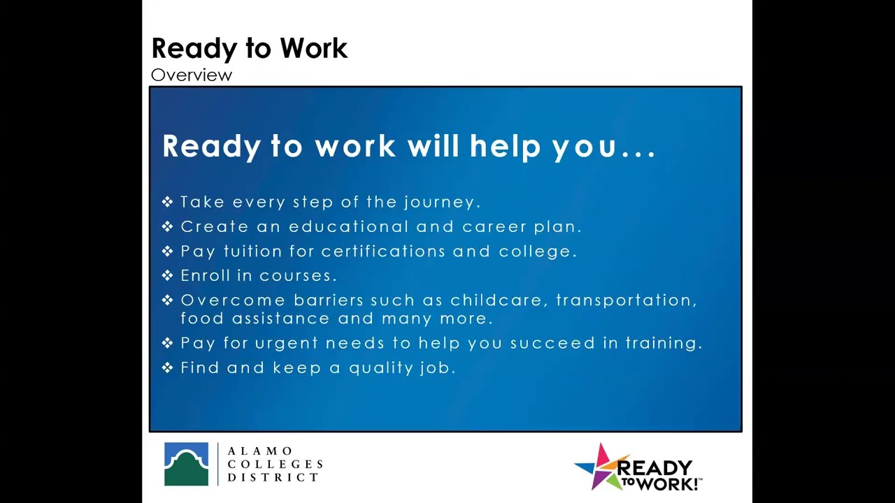 Ready to Work Program Introduction