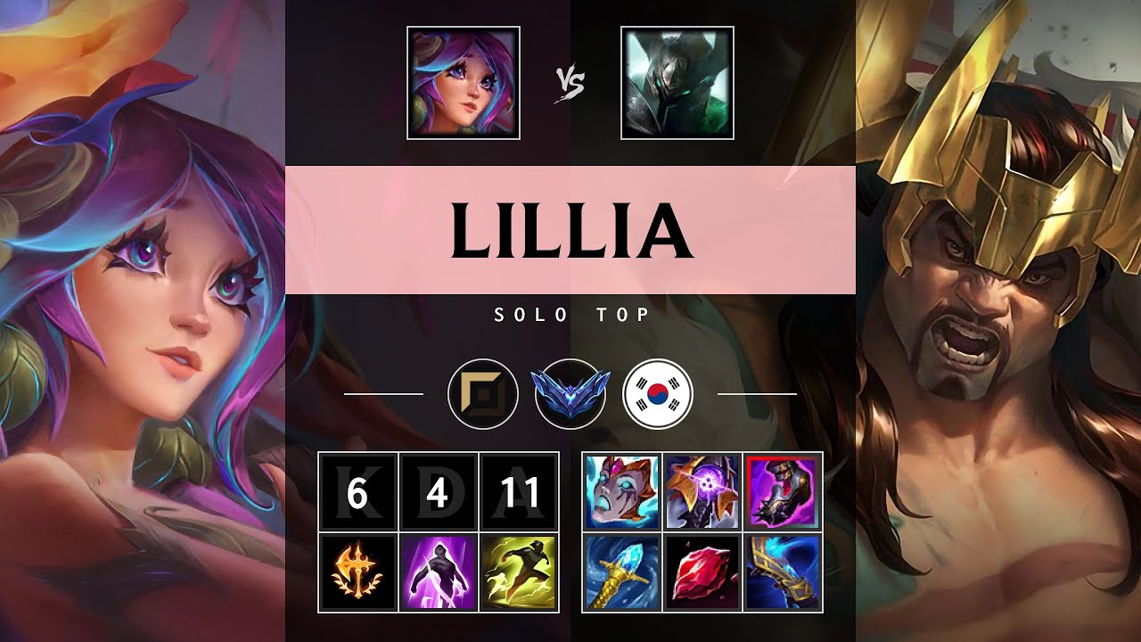 Lillia Top vs Mordekaiser - KR Diamond Patch 25.13
