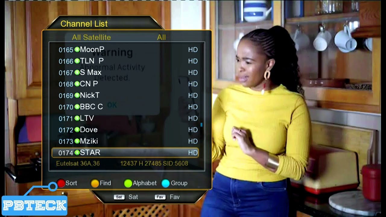 How To Scan Eutelsat 36A 36East FTA TV Channels On Qsat | Pbteck