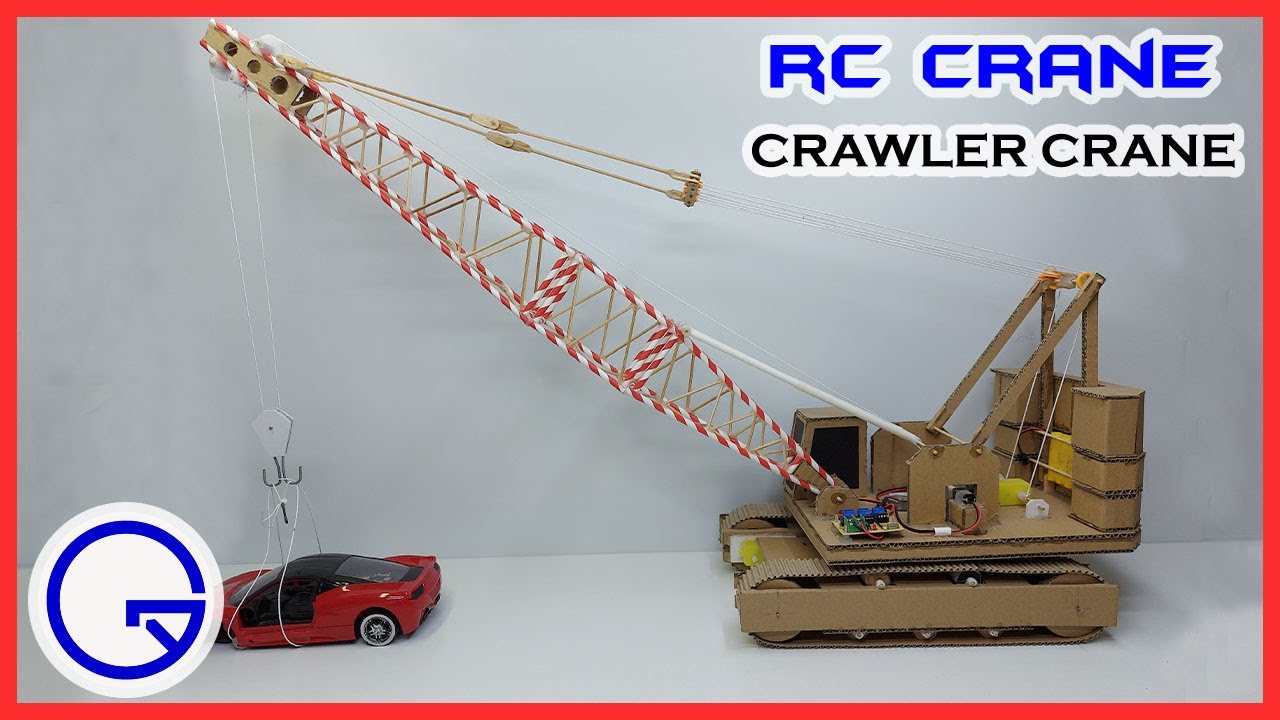 How to make RC Crawler Crane from Cardboard
