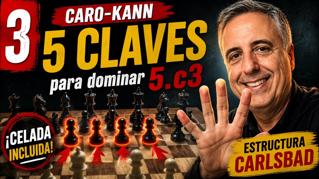 Caro-Kann | Variante del Cambio: estructura Carlsbad y trampas en 4.Cf3 5.c3 (Cap. 3)
