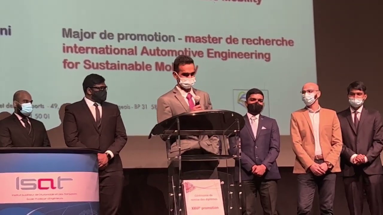 Discours de la cérémonie de remise des diplômes - ISAT, Nevers - 2022