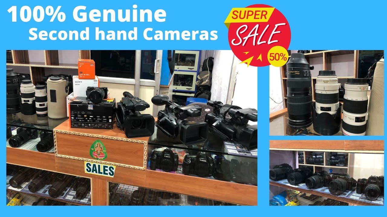 Second hand Cameras in very cheap price, KOTI electronics market
