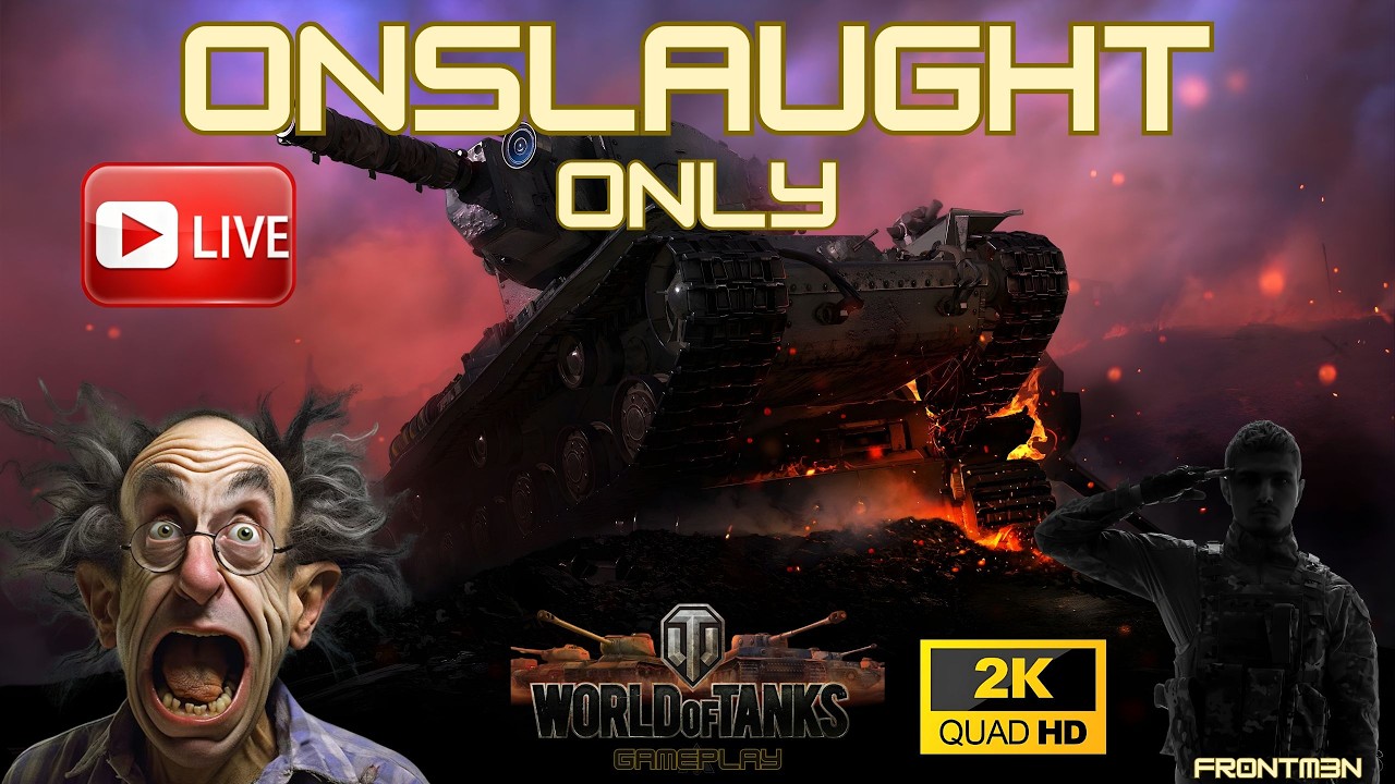 ONSLAUGHT ... ONLY 😊 World of Tanks live gameplay #havefun #gaming #livegameplay