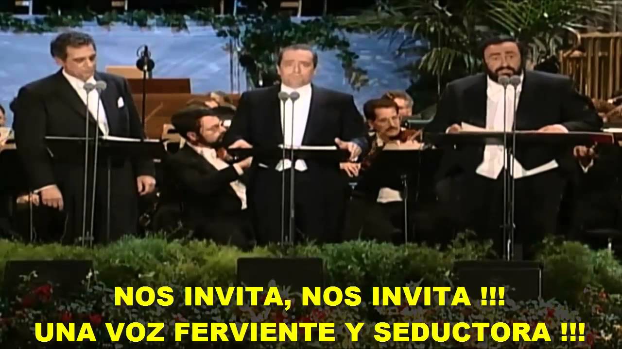 Los 3 Tenores- La Traviata (Subtitulada Español) HD -Libiamo Ne' Lieti Calici (Los Ángeles: 1994)