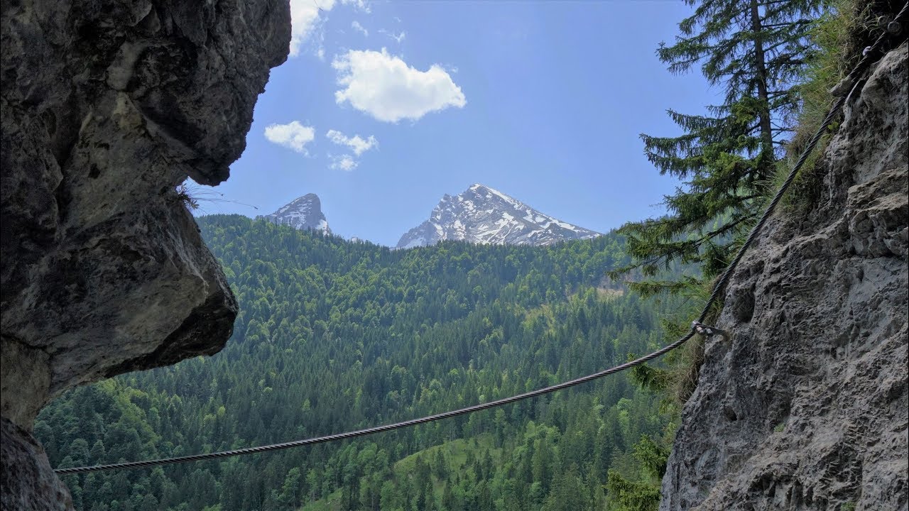Grünsteinklettersteig (Räuberleiter und Gipfelwand)