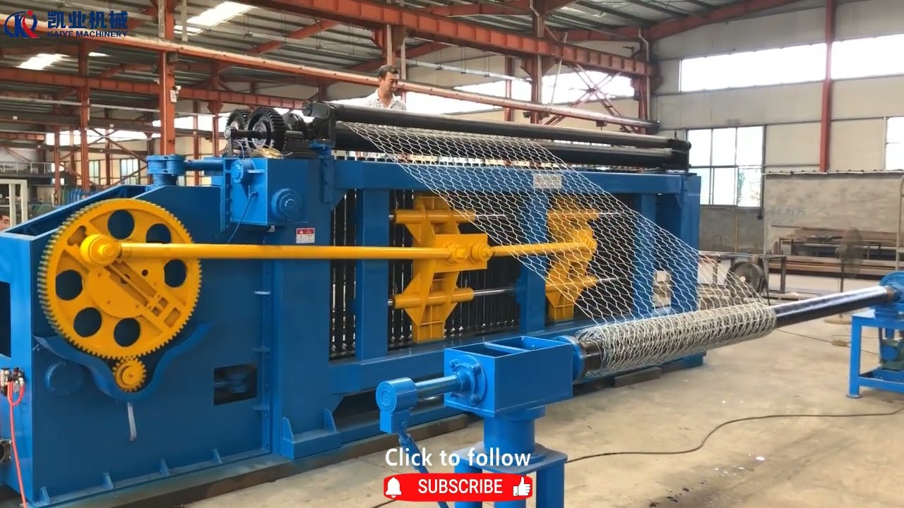 Automatic Heavy Duty Double Block Hexagonal Gabion Wire Mesh Machine