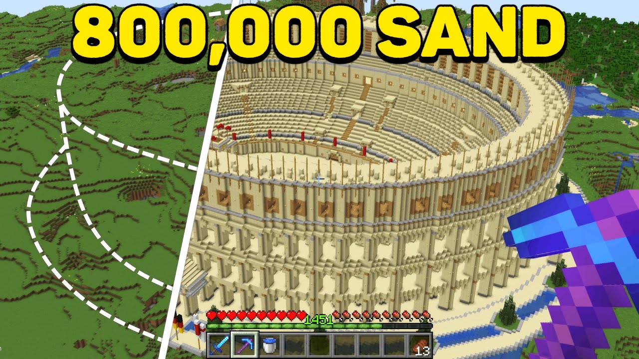 I Built The Colosseum in Survival Minecraft