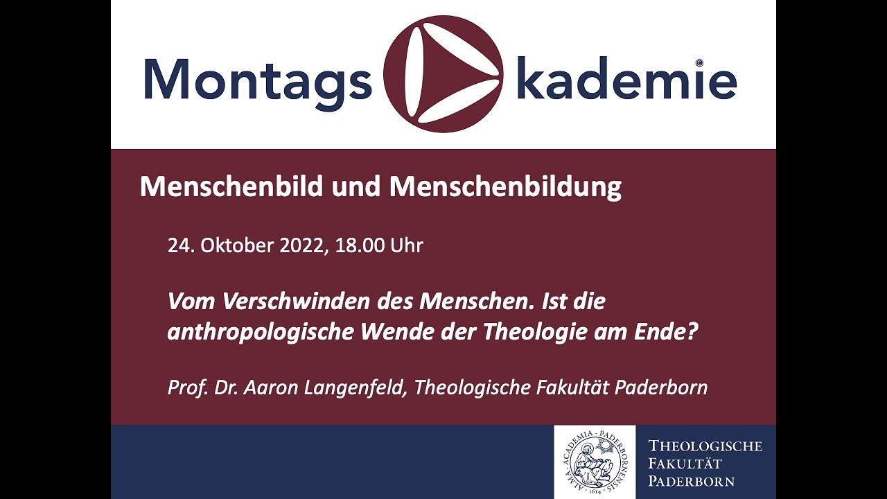 Montagsakademie am 24.10.2022 – Prof. Dr. Aaron Langenfeld