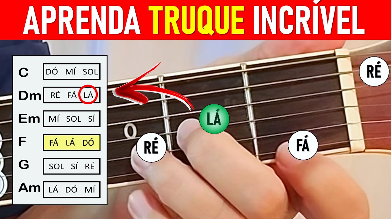 Truque INCRÍVEL para saber o PRÓXIMO ACORDE da música