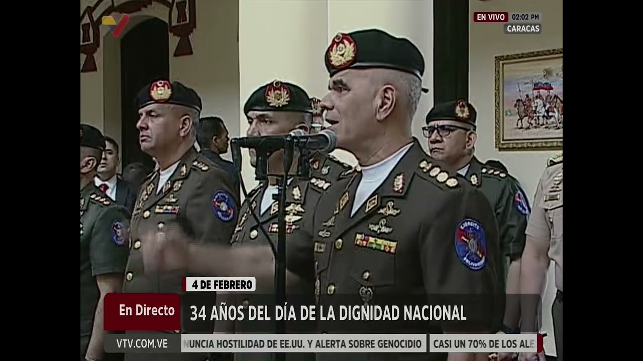 Vladimir Padrino este 4 de Febrero 2026 sobre Hugo Chávez