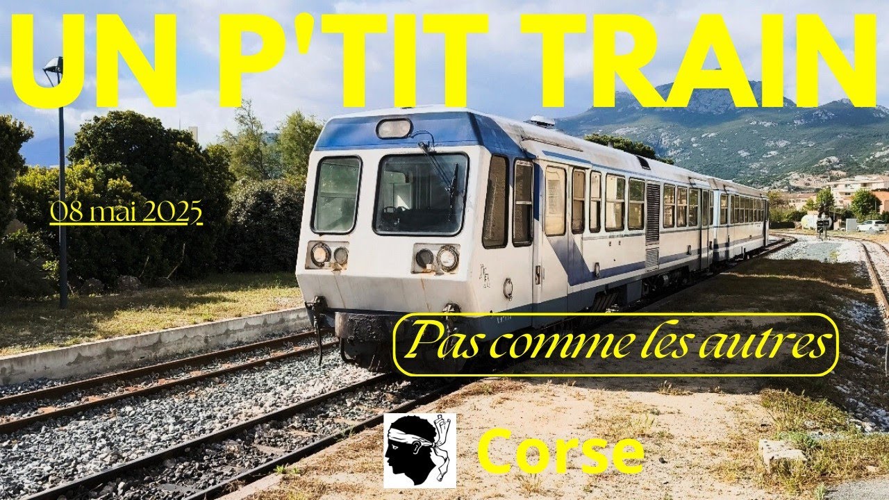 Un p'tit train pas comme les autres:Le Calvi - ile rousse !   Corse mai 2025
