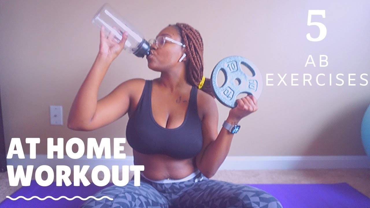 5 AB workouts to lose mom belly | Exercises for moms ||  Sade Quian