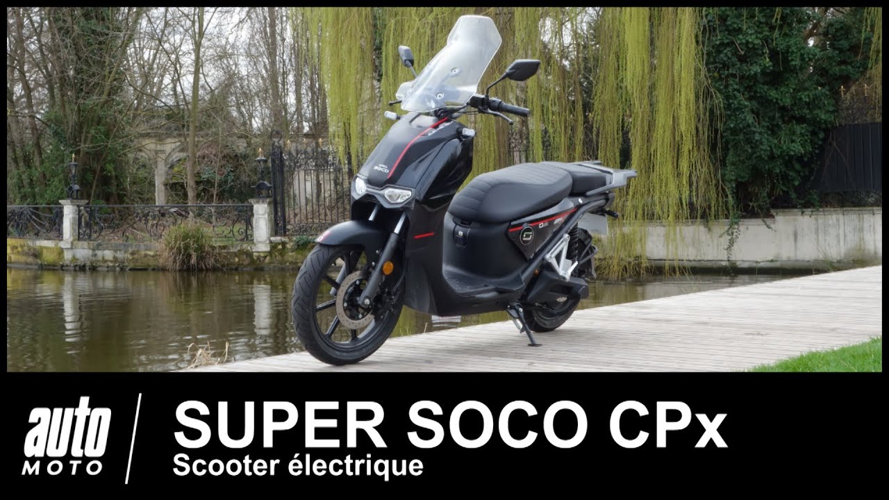 SUPER SOCO CPX scooter électrique 1er ESSAI POV Auto-Moto.com