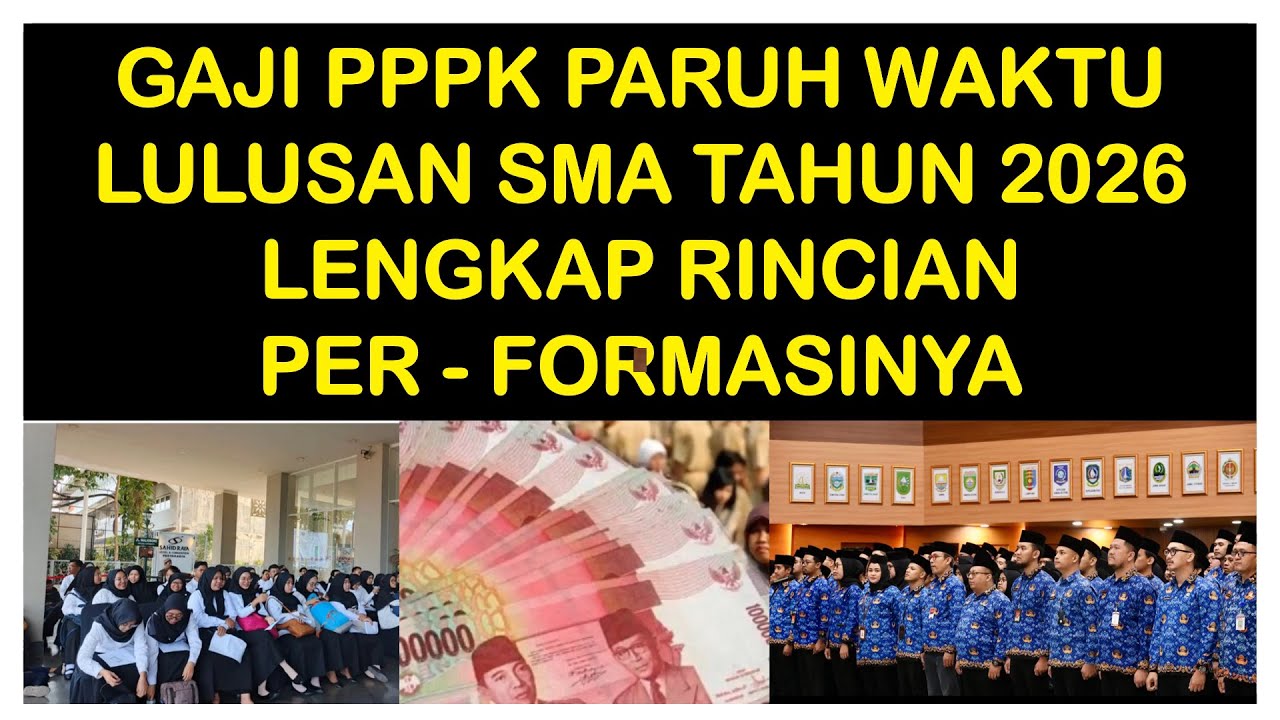 BESARAN GAJI PPPK PARUH WAKTU TAHUN 2026 UNTUK LULUSAN SMA SEDERAJAT DAN PERMASALAHNNYA DI DAERAH