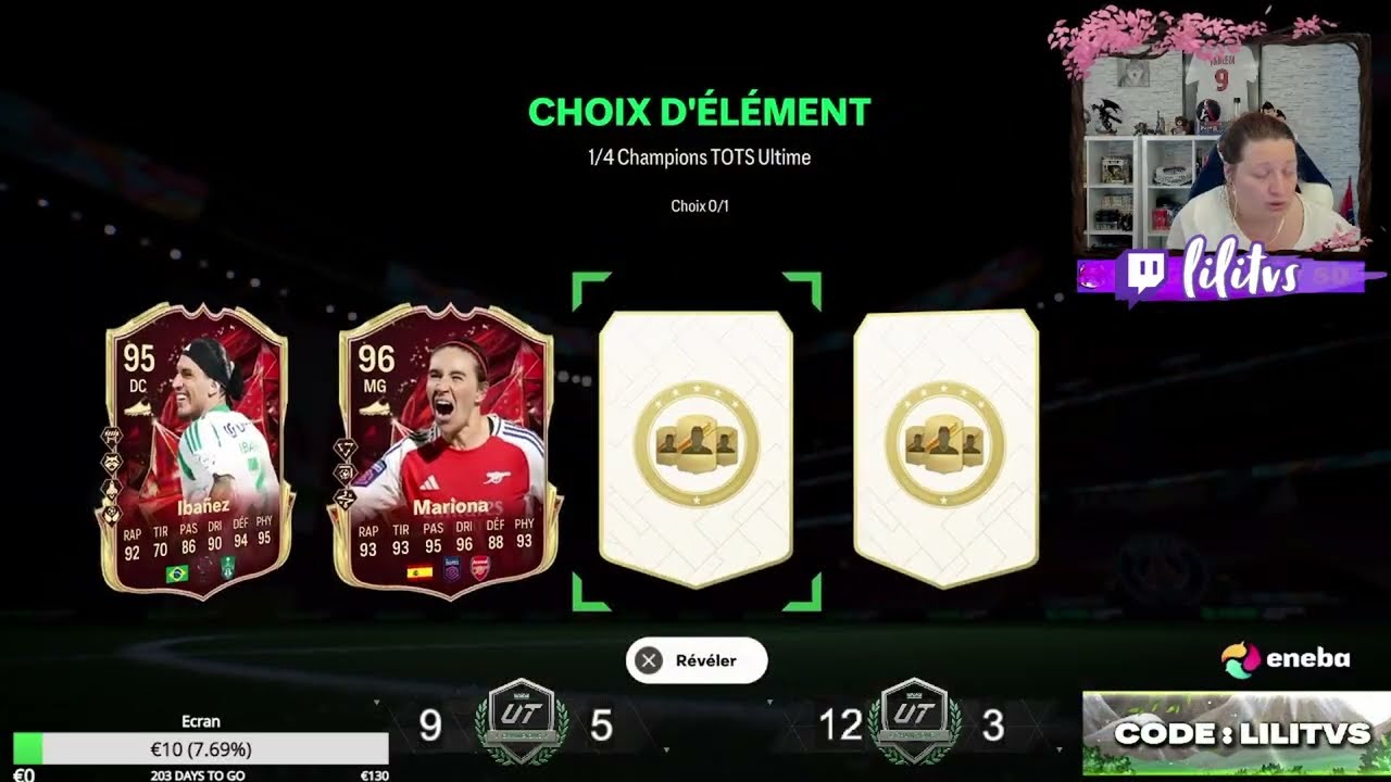 🔥 Récompenses FUT Champions – TOTS Ultime 🔥 (12 victoires / 3 défaites)