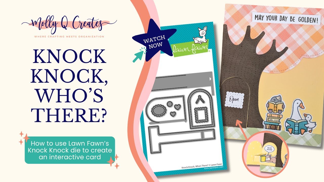 Knock Knock - See How to Use Lawn Fawn's Knock Knock Who's There? Interactive Die