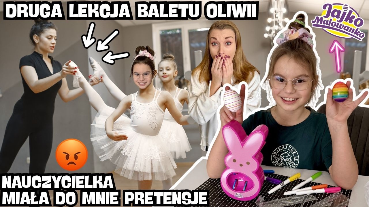 Spotkałyśmy złą nauczycielkę baletu😱 Druga lekcja Oliwii💖 Wielkanocna metamorfoza naszego domu💖