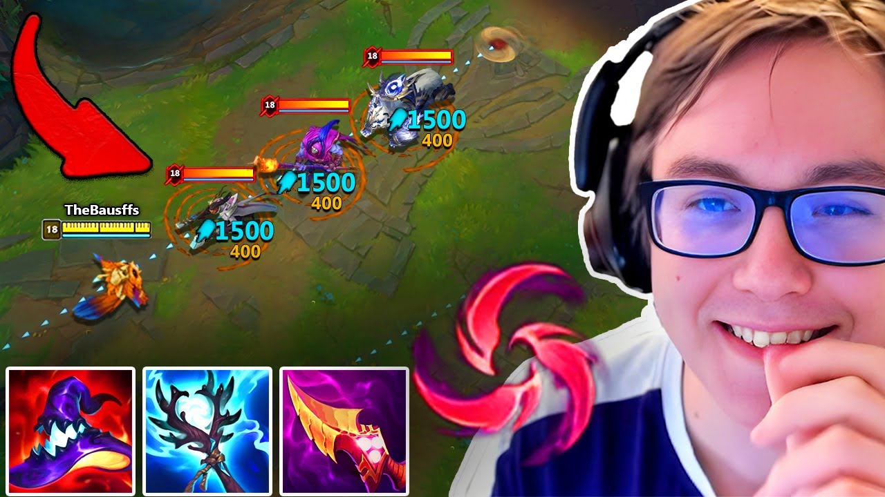 TheBausffs is now playing new AP Gnar with HAIL OF BLADES (how to baus law with AP Gnar)