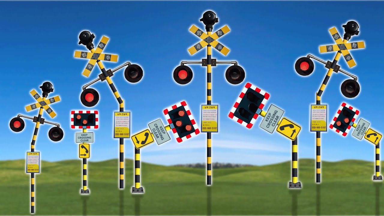 【 踏切アニメ 】世界各地でふみきりをさがせ！🐶🐸🦄Fumikiri Railway Crossing Meme Animation