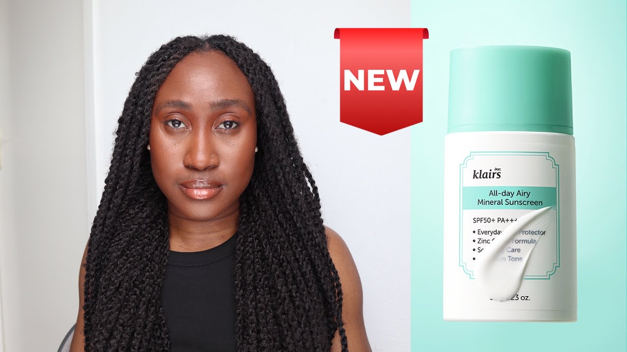 Klairs All-day Airy Mineral Sunscreen on Dark Skin